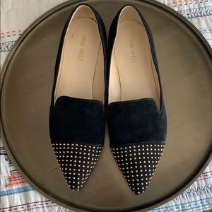 Nine West Black Pointy Toe Flats
